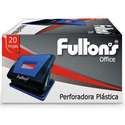 Perforadora Mediana Plástico/Metal Negro | Fultons
