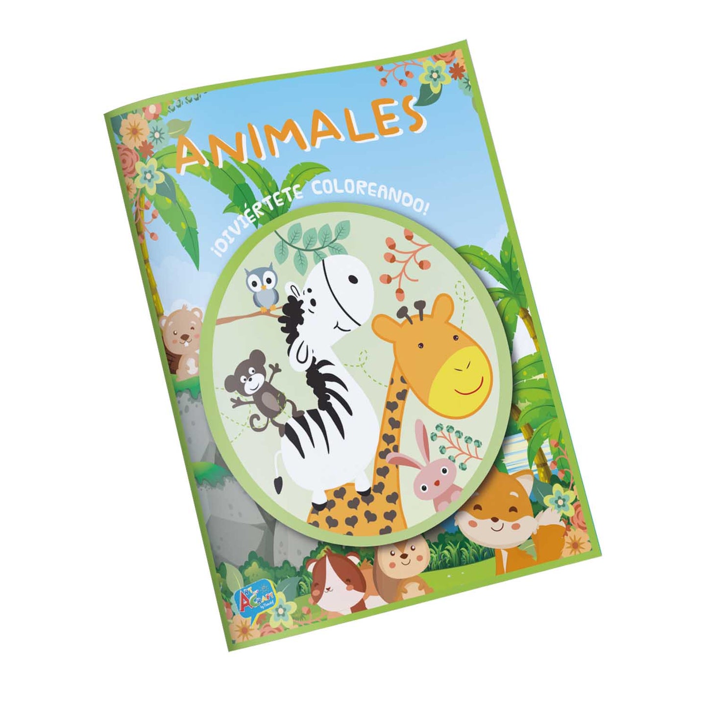 Libro Para Colorear Animales 16 Paginas 27,5 x 21,5 | Art & Craft