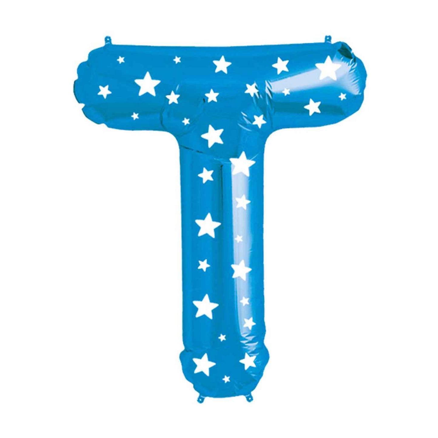 Globo Metálico Celeste 76 cm Letra T | Big Party