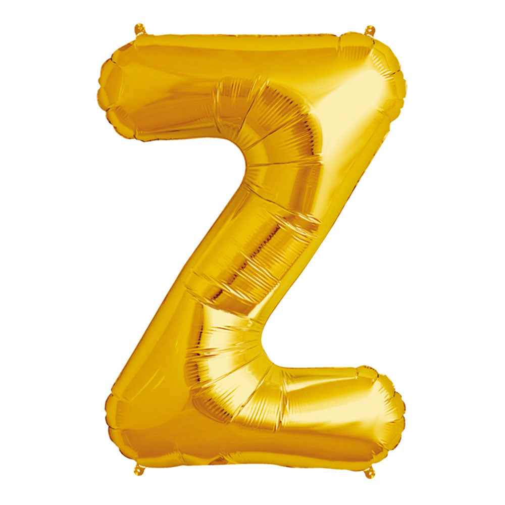 Globo Metálico Dorado 76 cm Letra Z | Big Party