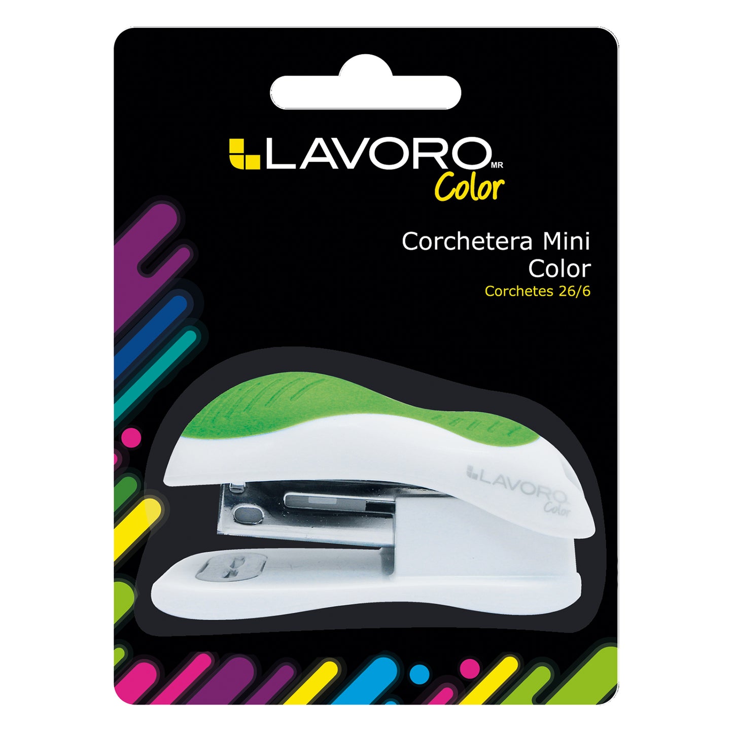Corchetera Mini Blanco Y Verde | Lavoro