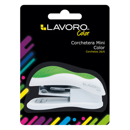 Corchetera Mini Blanco Y Verde | Lavoro