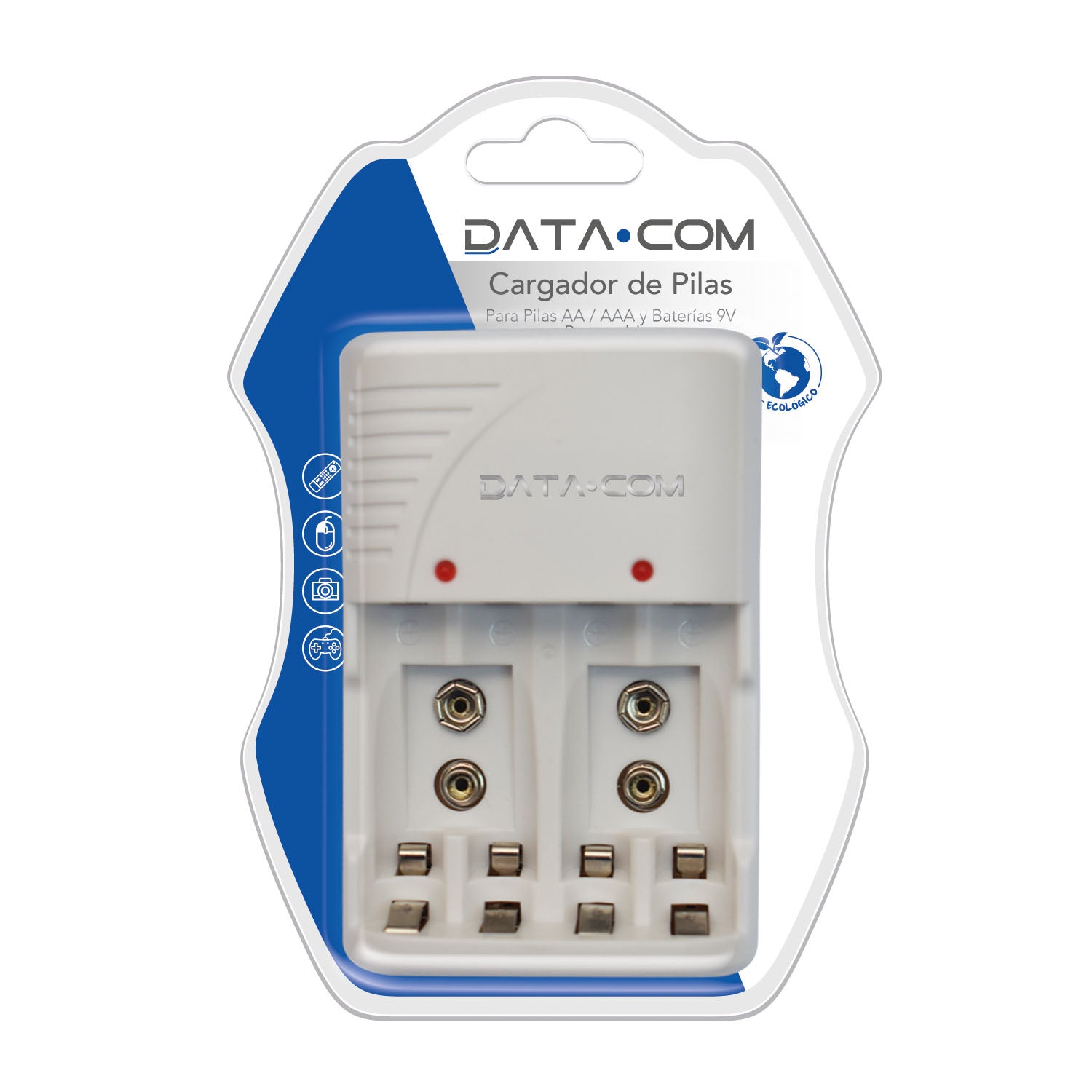 Cargador De Pilas AA/AAA/9V | Datacom