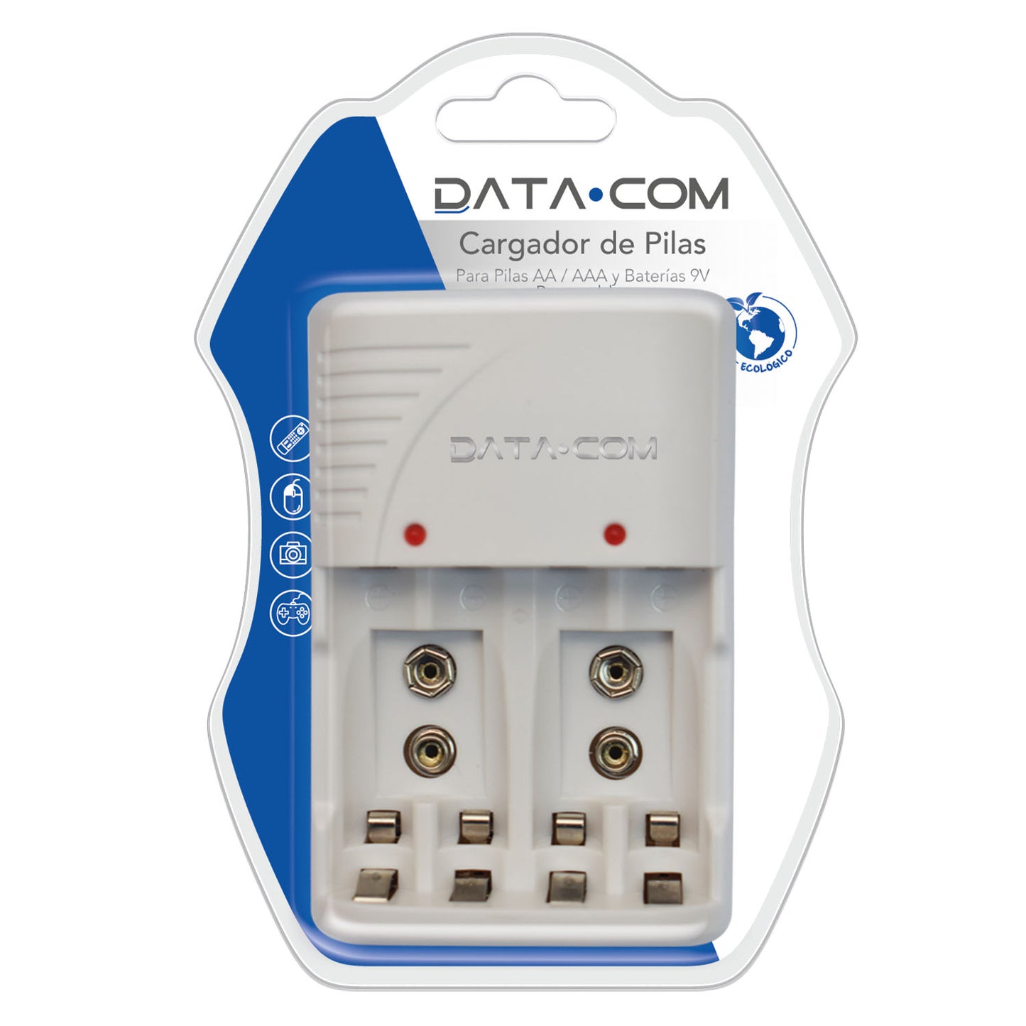 Cargador De Pilas AA/AAA/9V | Datacom
