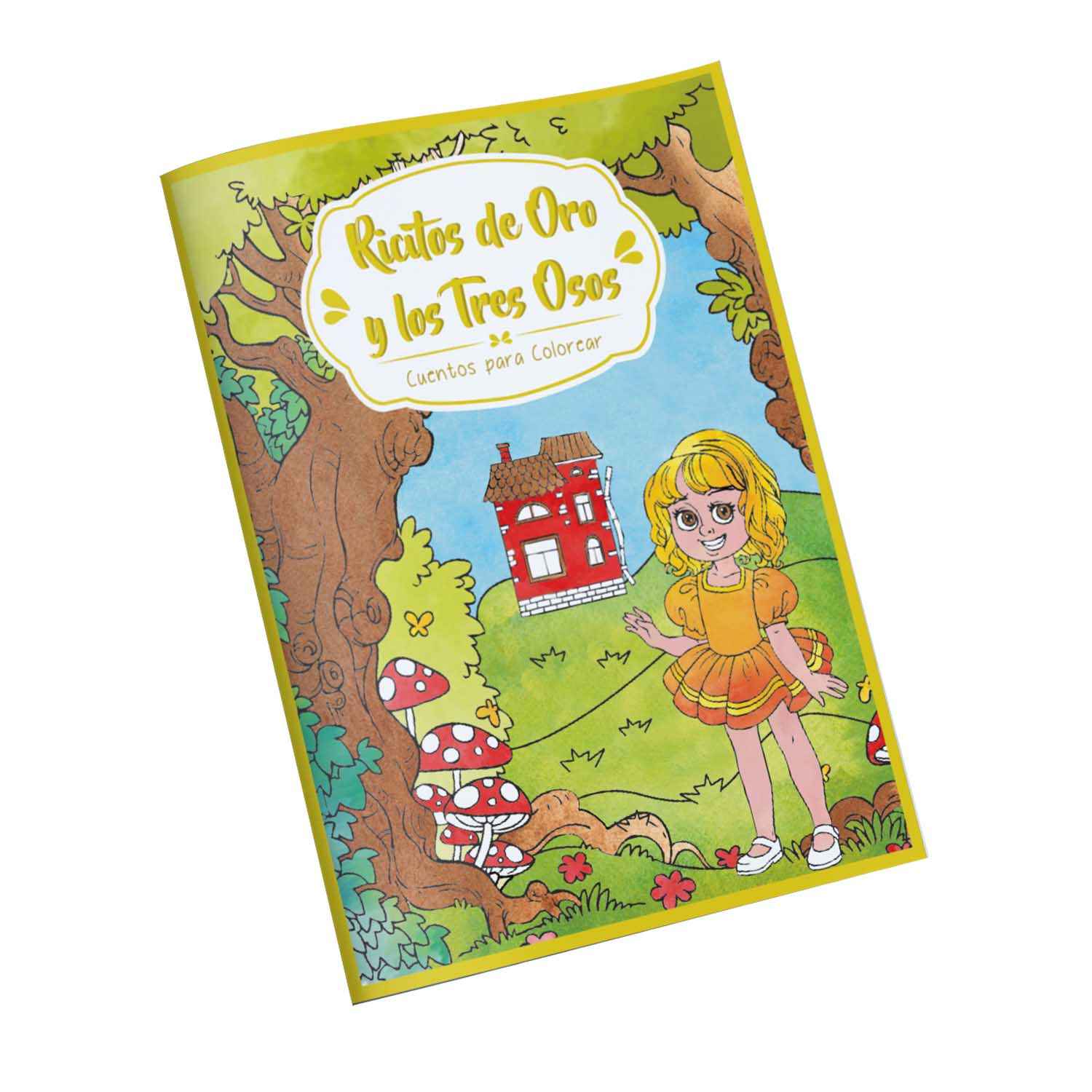 Cuentos Para Colorear Ricito De Oro 16 Paginas 27 | Art & Craft