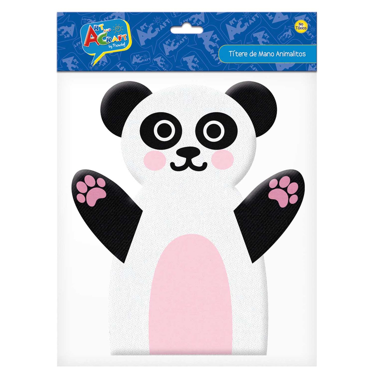 Títere Mano Chanchito/Panda Bolsa Con Header | Art & Craft