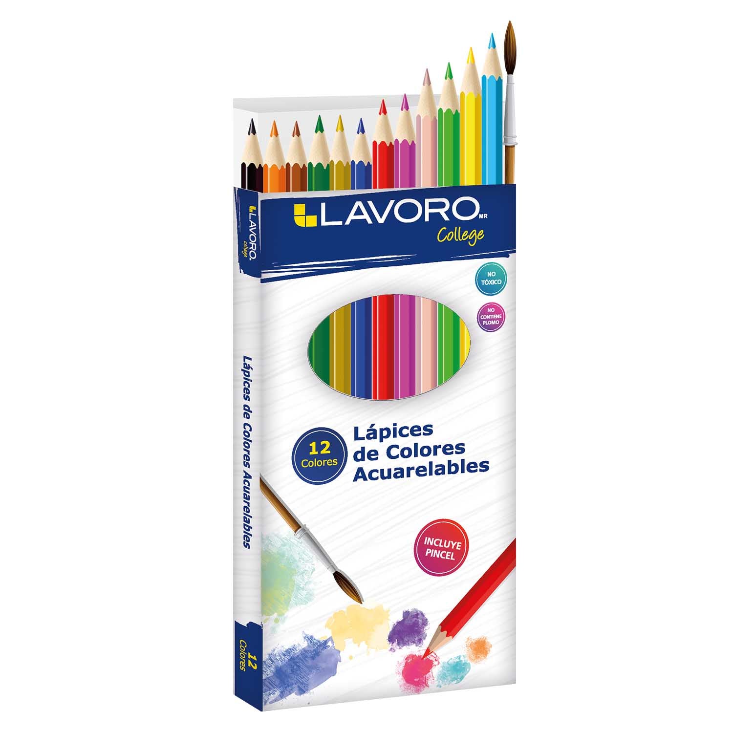 Lápices 12 Colores Acuarelables | Lavoro