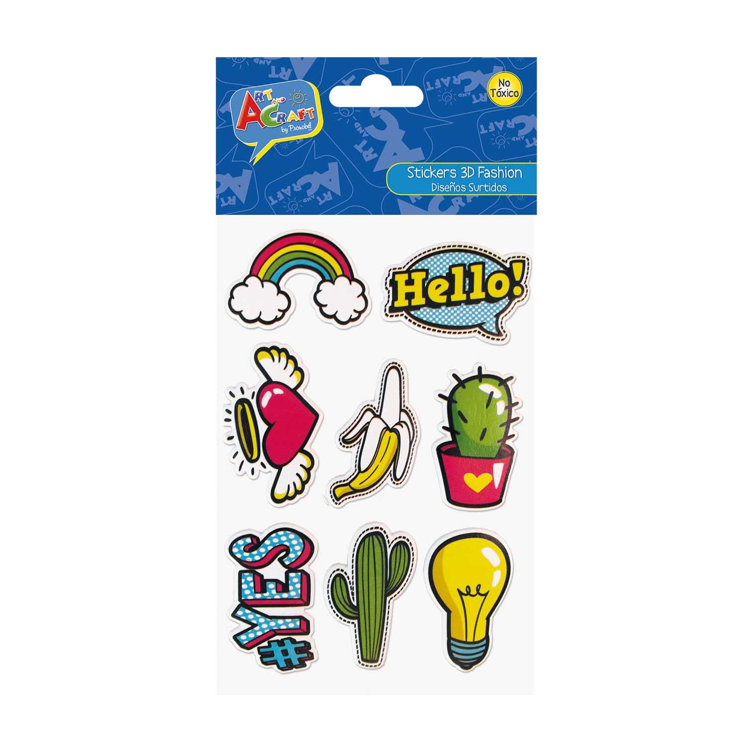 Sticker 3D Fashion 3 Surtidos Bolsa Con H | Art & Craft