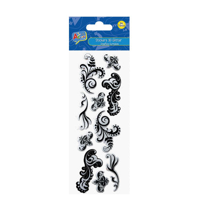 Sticker Glitter 3D Fashion 3 Surtidos Bolsa Con H | Art & Craft