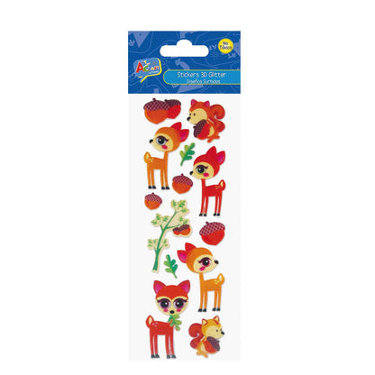 Sticker Glitter 3D Fashion 3 Surtidos Bolsa Con H | Art & Craft