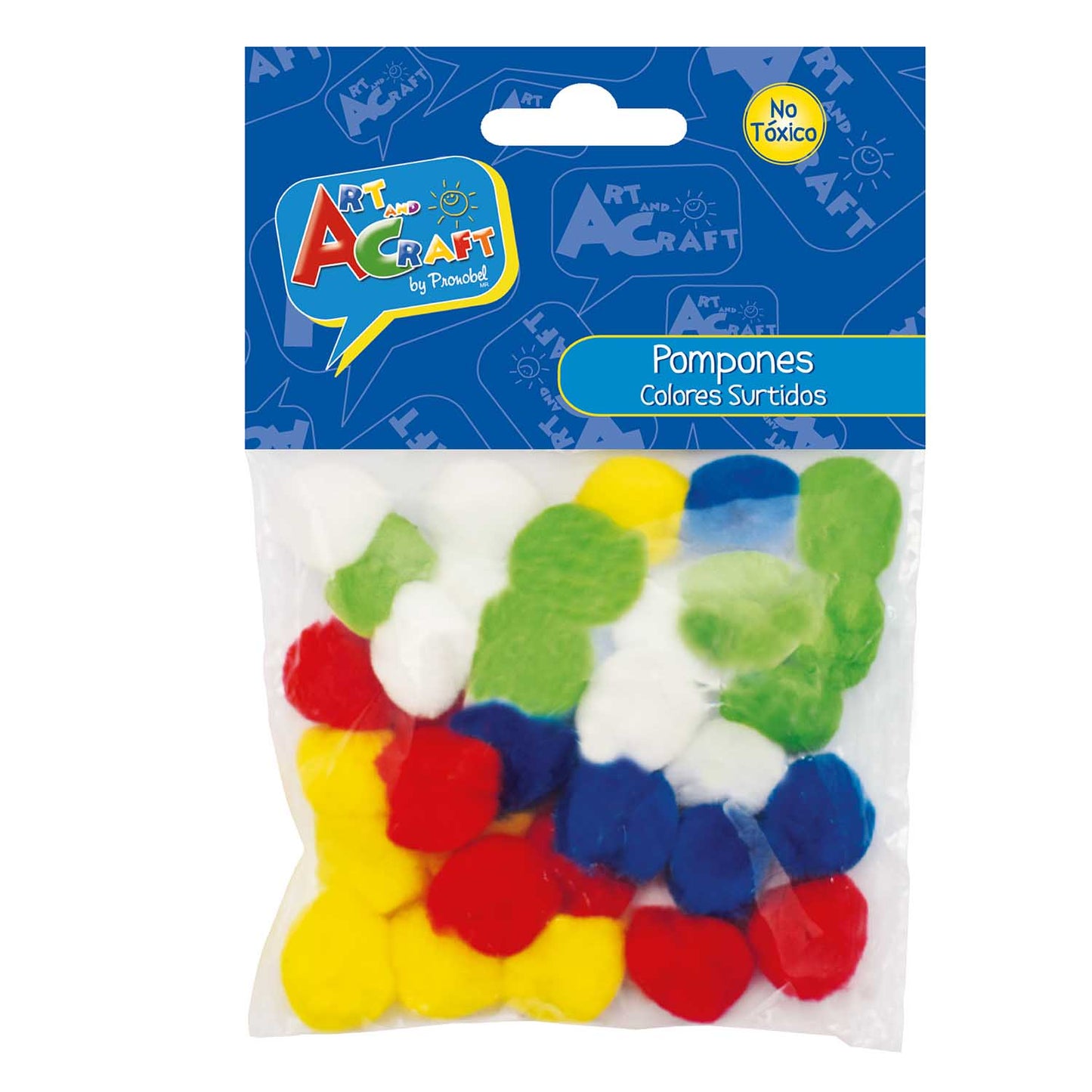 Pompones 25mm 36 Piezas Colores Surtidos | Art & Craft