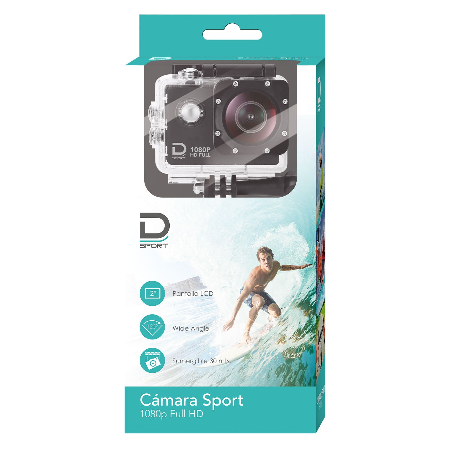 Cámara Sport 1080 HD Negro | Datacom