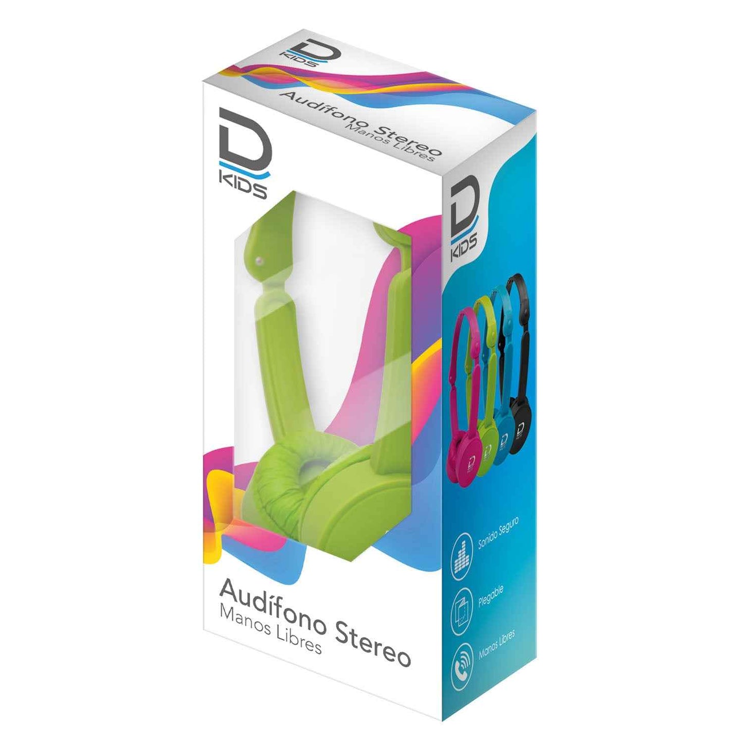 Audífono Infantil Stereo Manos Libres Verde | Datacom