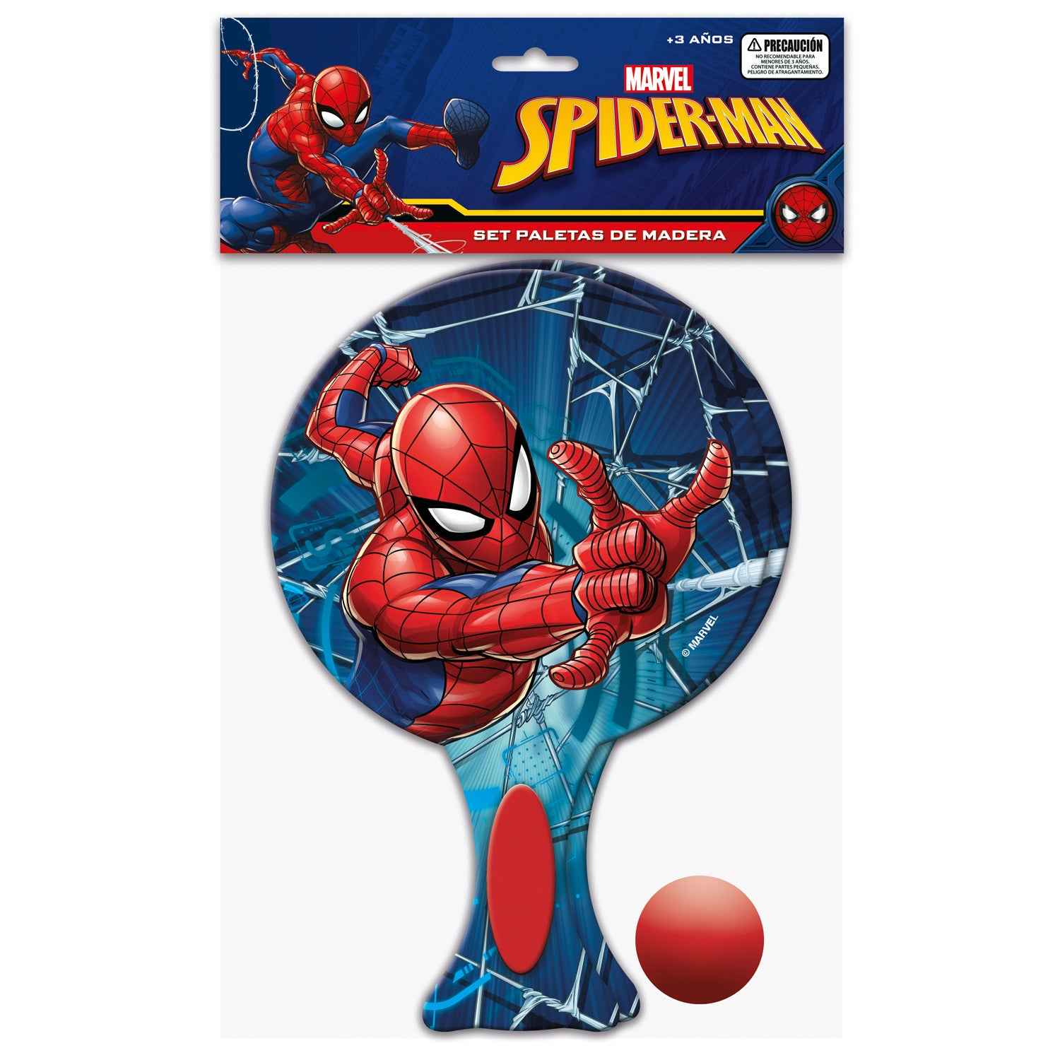 Set Deportivo Paletas De Madera | Spiderman Marvel