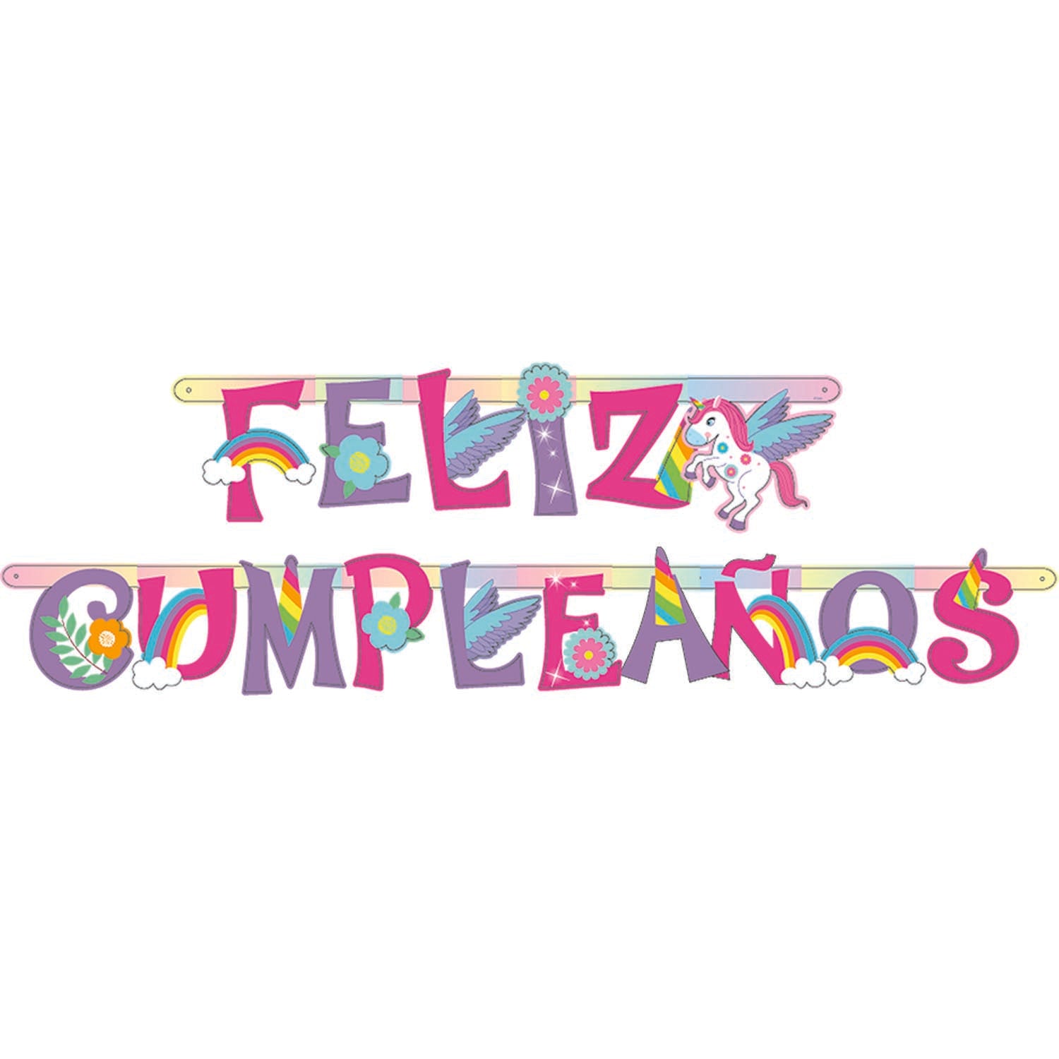 Feliz Cumpleaños Unicornio 1,6 metros | Big Party
