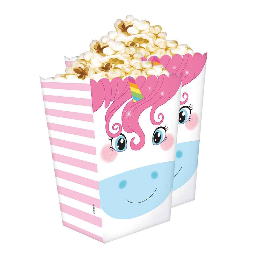 Set 6 Cajitas PopCorn Unicornio | Big Party