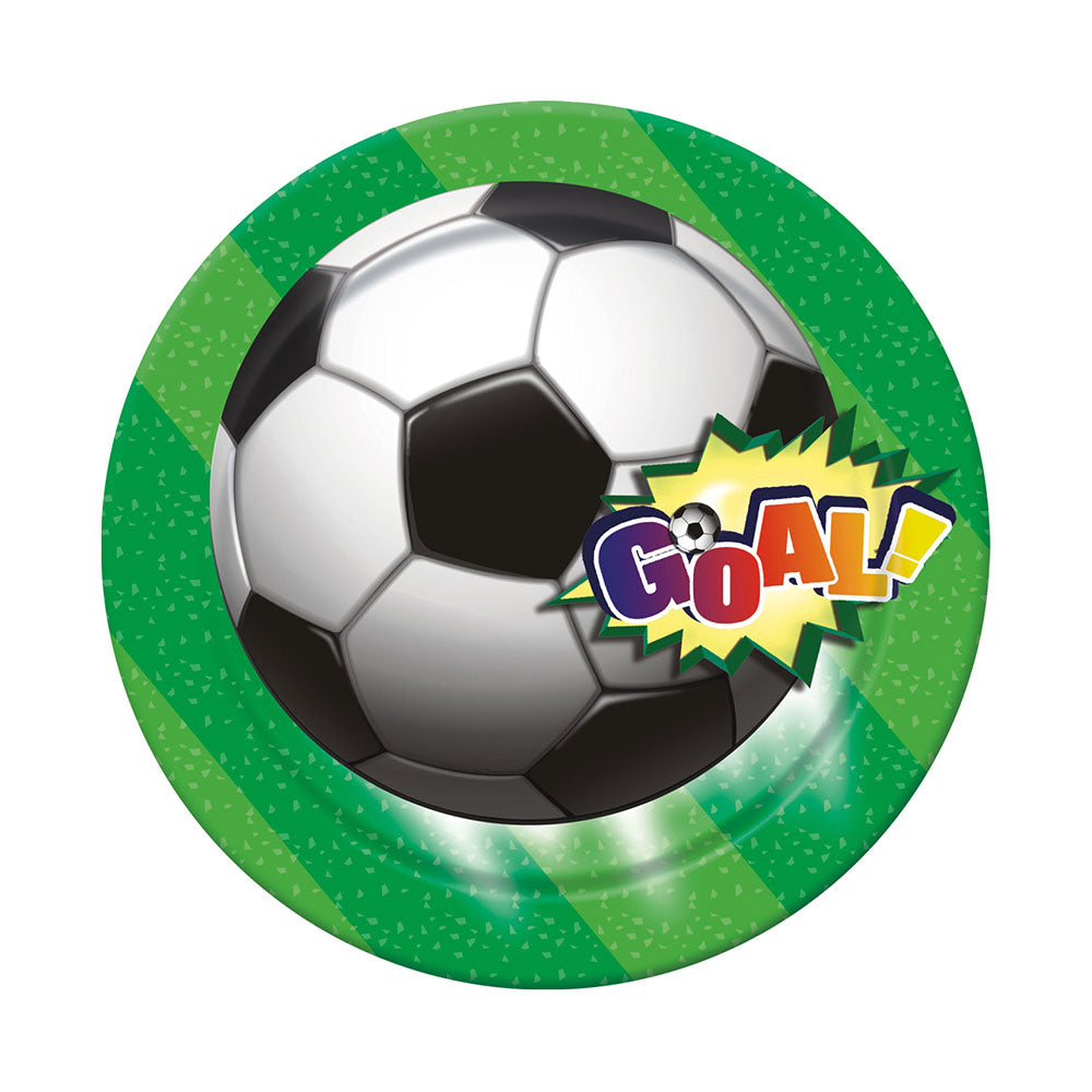 Set 6 Platos 18 cm Futbol | Big Party