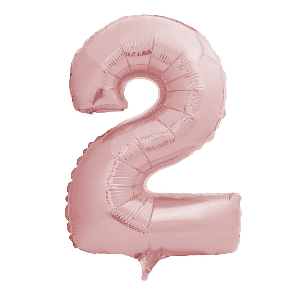 Globo Metálico Satín Matte 40 cm N° 2 | Big Party