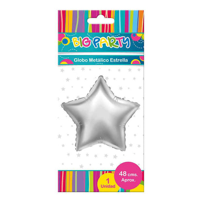 Globo Metálico Satín Matte Figura Estrella 19" | Big Party