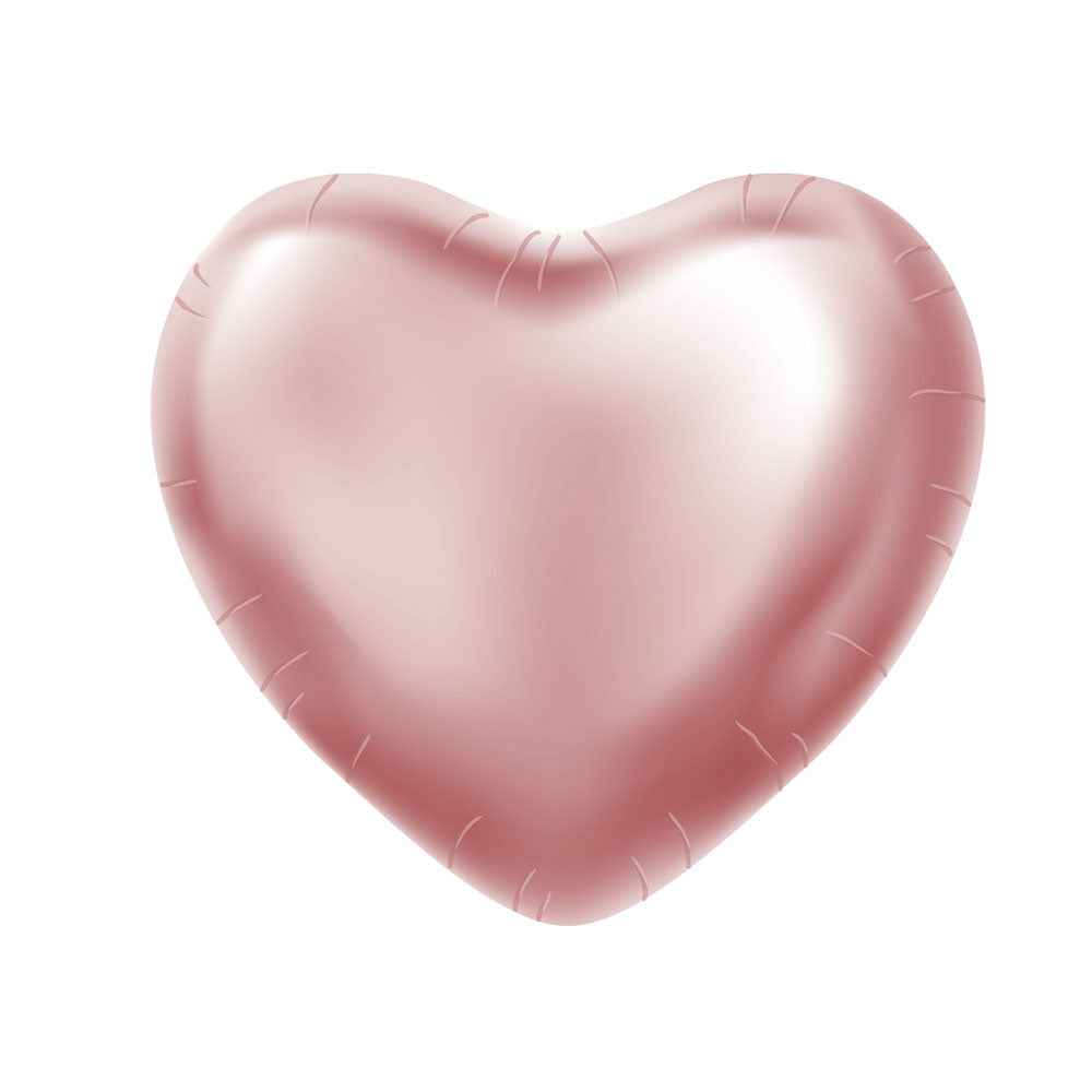 Globo Metálico Satín Matte Figura Corazón 18" | Big Party