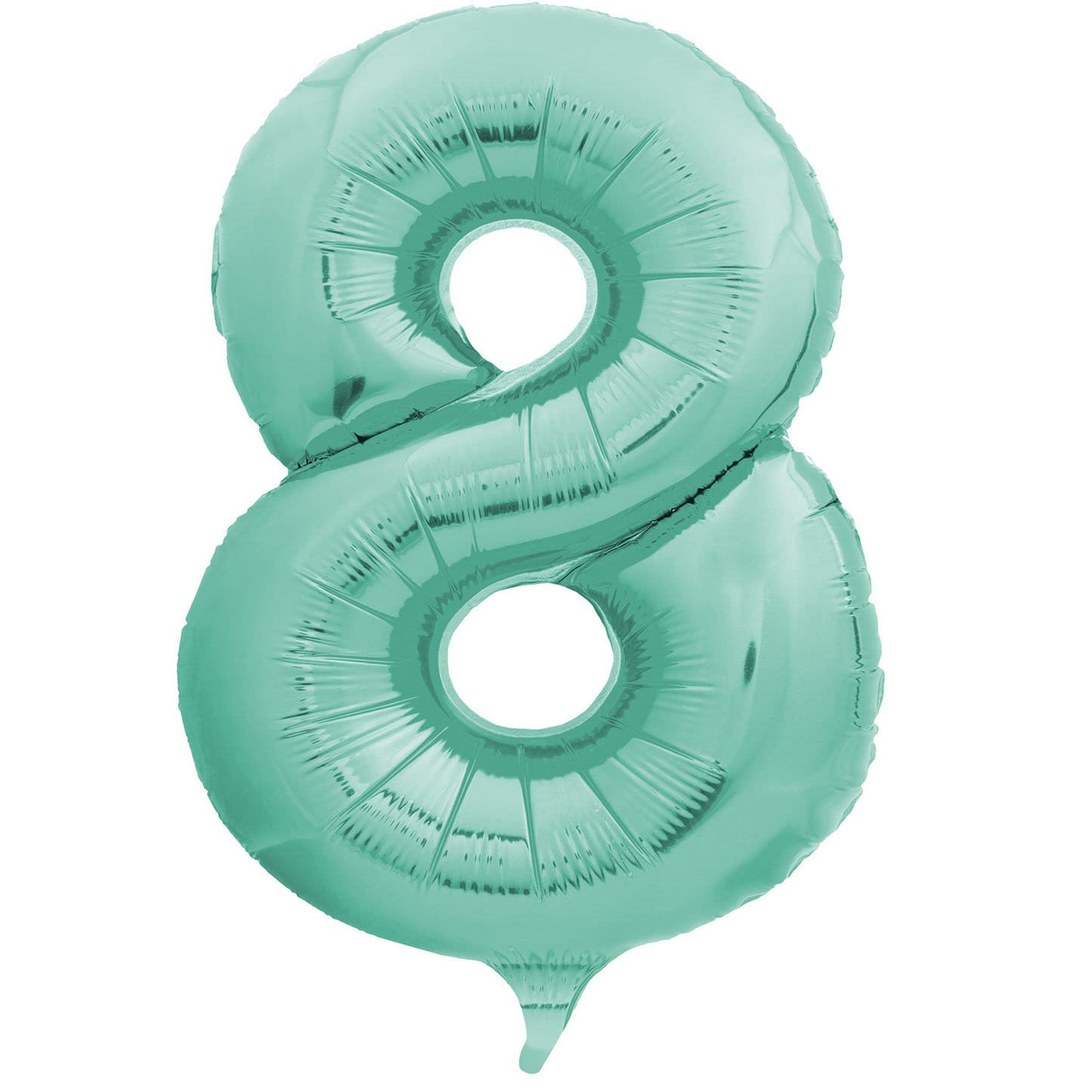 Globo Metálico Satín Matte 80 cm N° 8 | Big Party