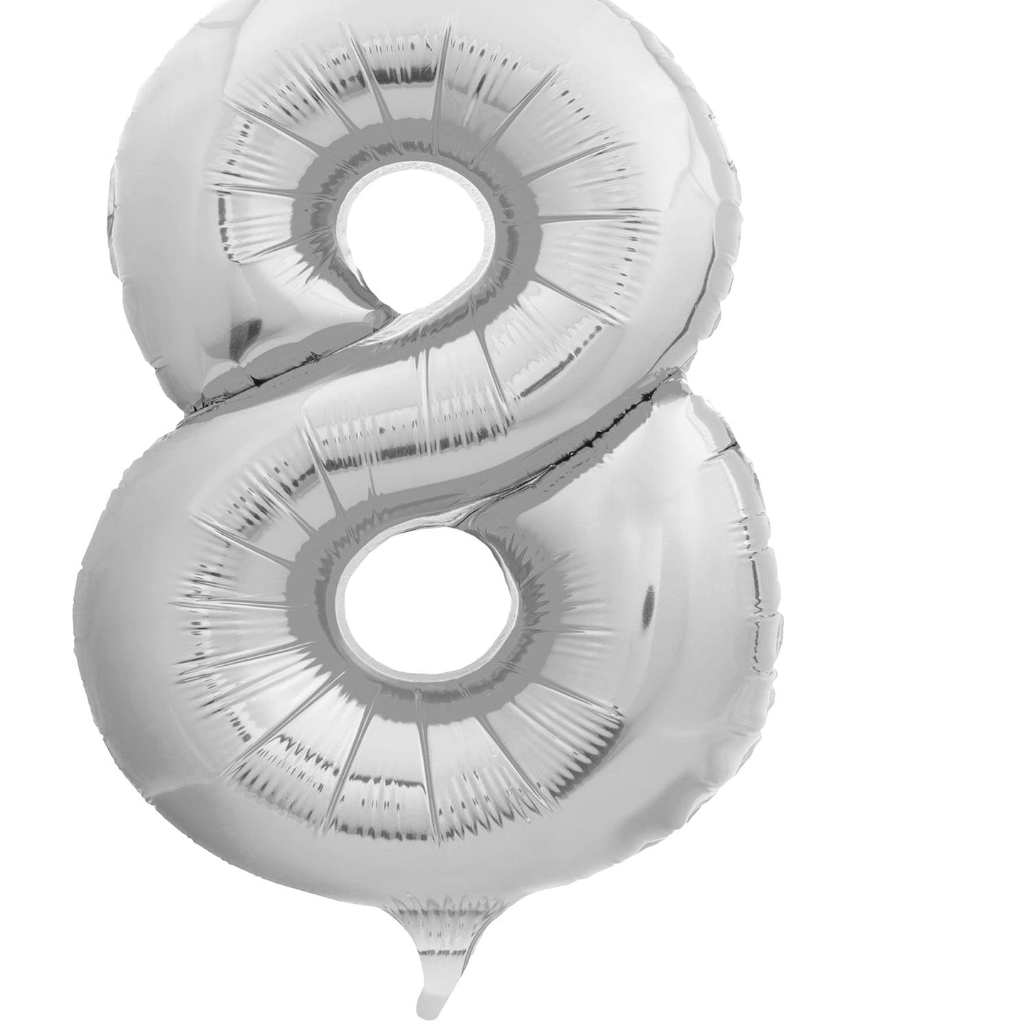 Globo Metálico Satín Matte 80 cm N° 8 | Big Party