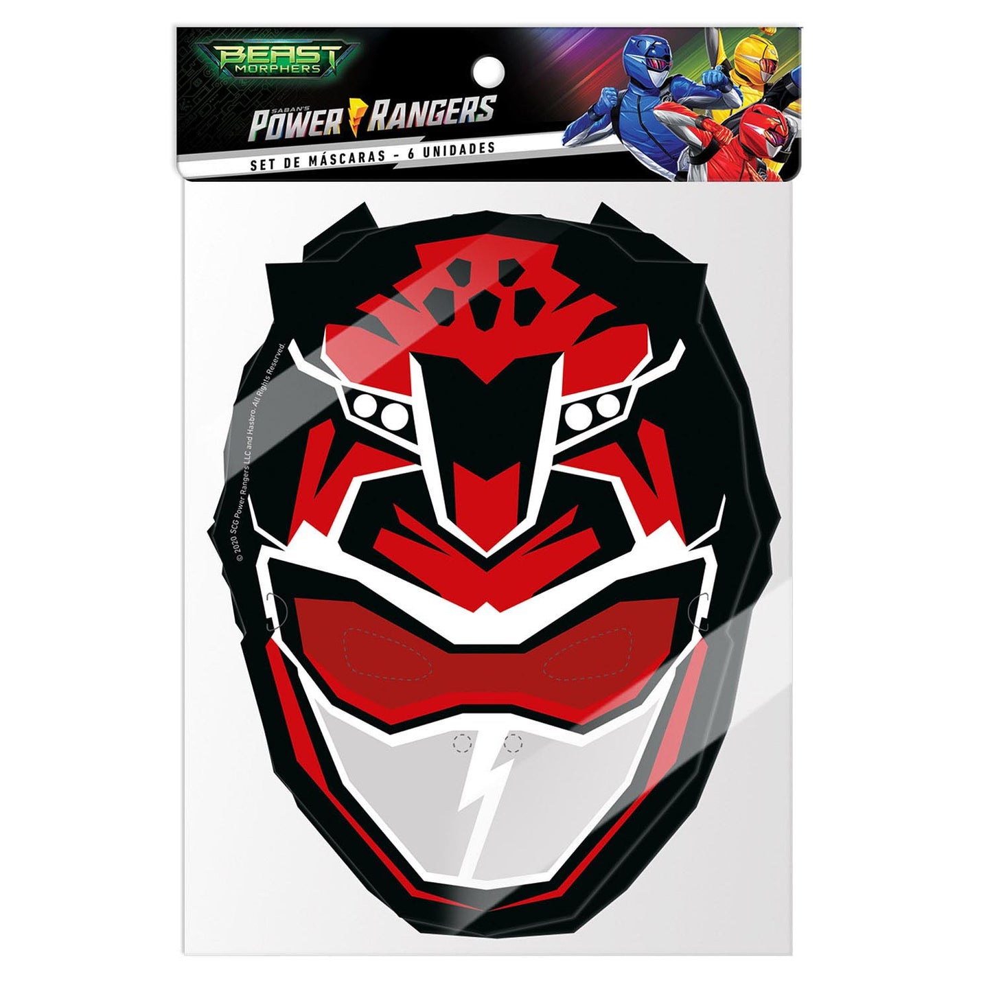 Set 6 Mascaras Power Ranger | Power Rangers
