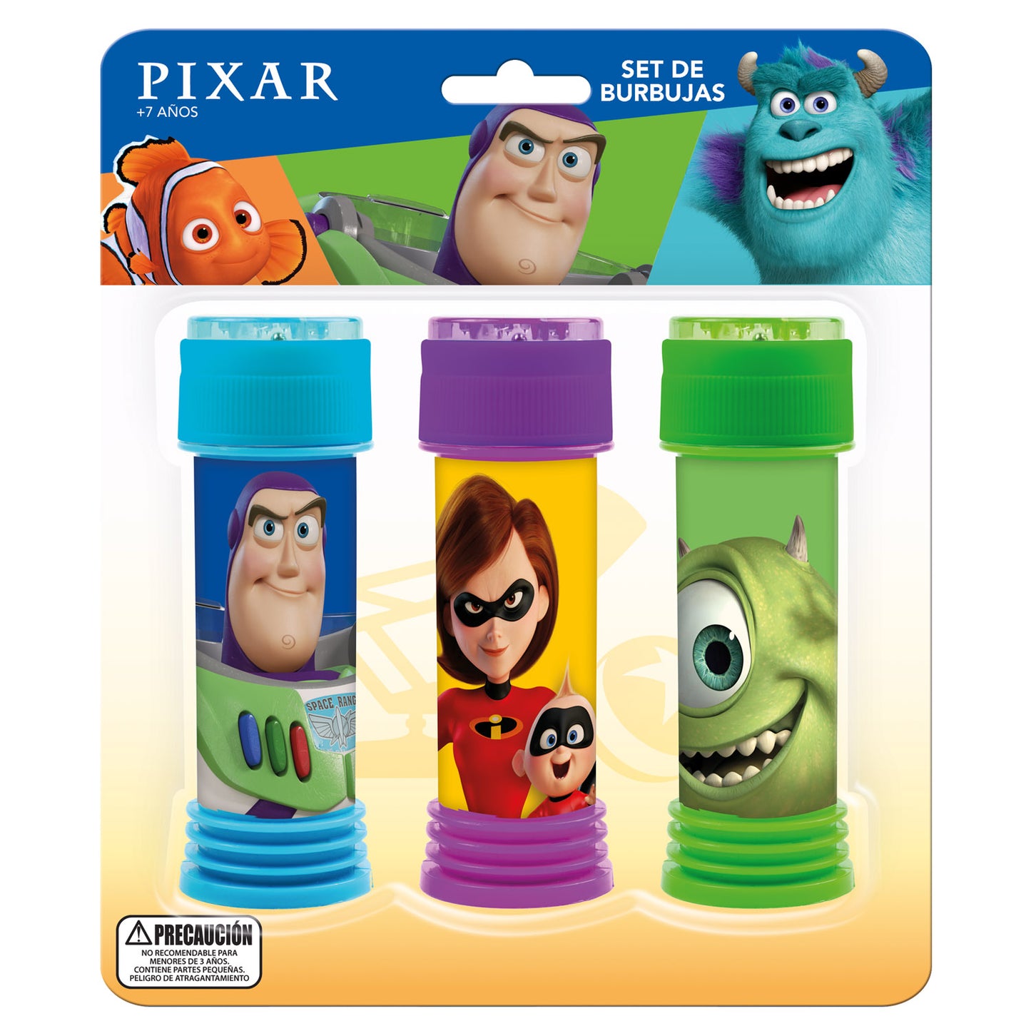 Set De Burbujas Con Personajes Pixar Disney Pronobel