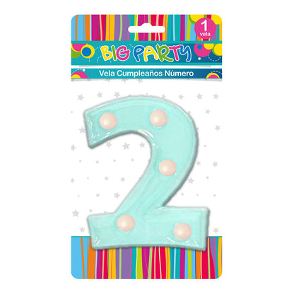 Vela Baby N°2 XL 11 cm | Big Party