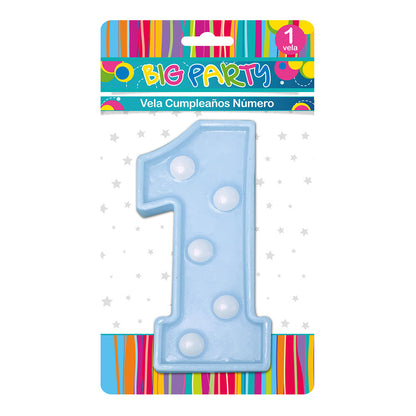 Vela Baby N° 1 al 11 cm | Big Party