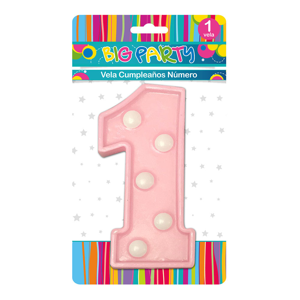 Vela Baby N° 1 al 11 cm | Big Party