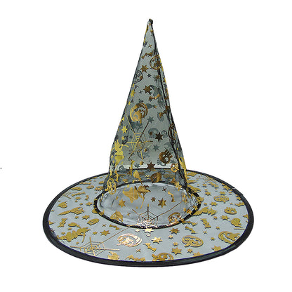 Sombrero Naranja Transparente Bruja 38 cm | Big Party