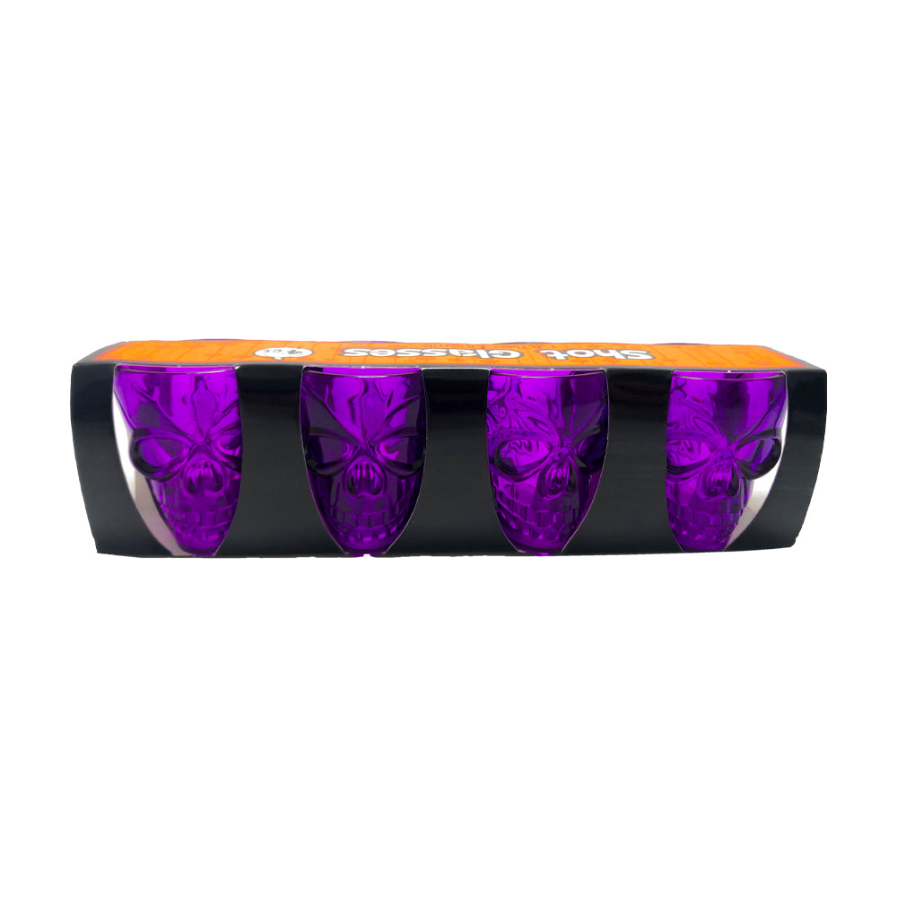 Vasos Calaveras 4 Piezas 5,5x5 cm | Big Party
