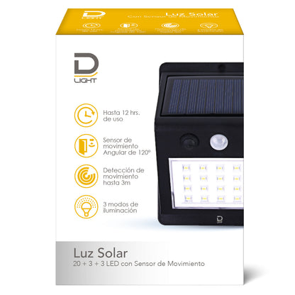 Luz Solar 20+3+3 Leds | Datacom