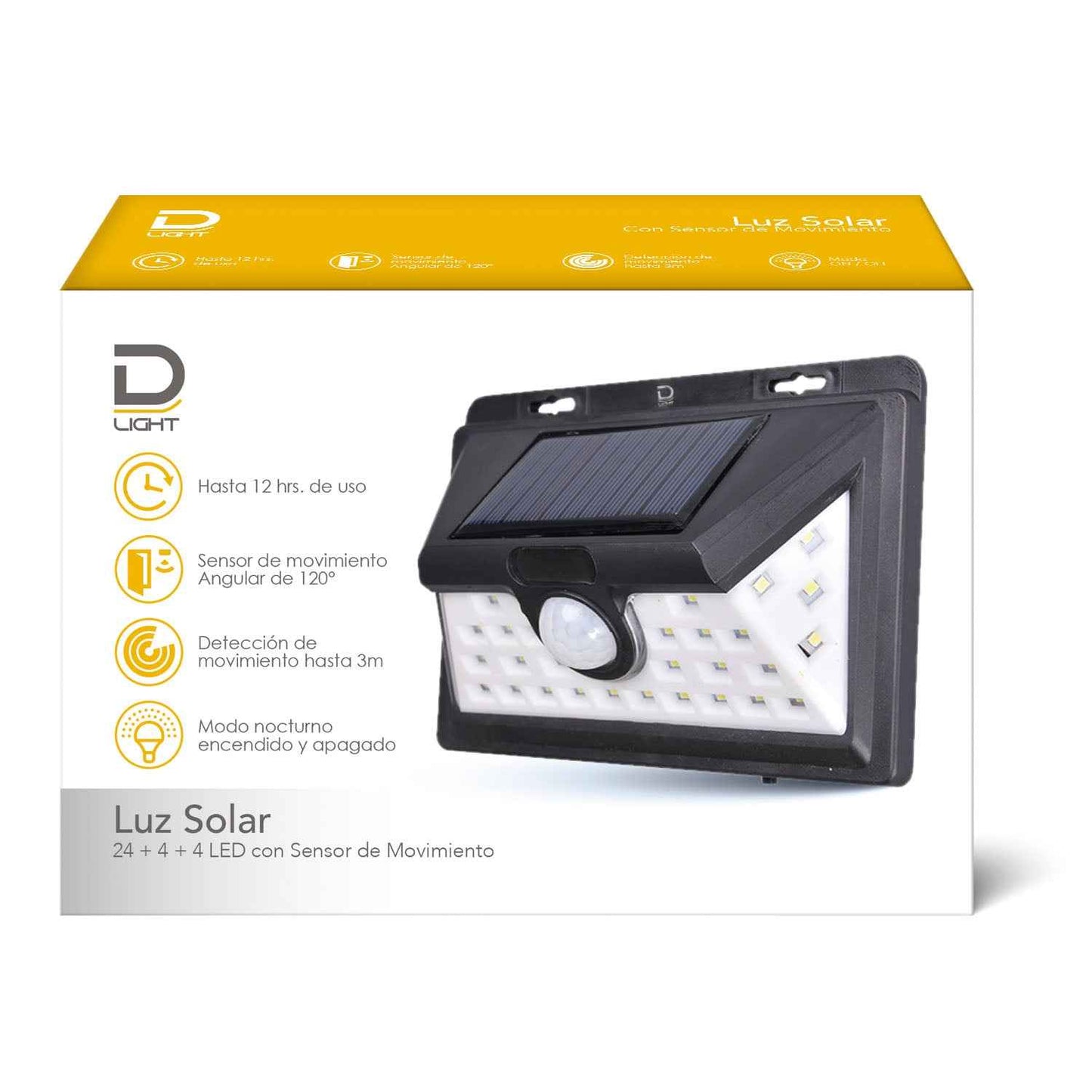 Luz Solar 20+4+4 Leds | | Datacom | Ferretería