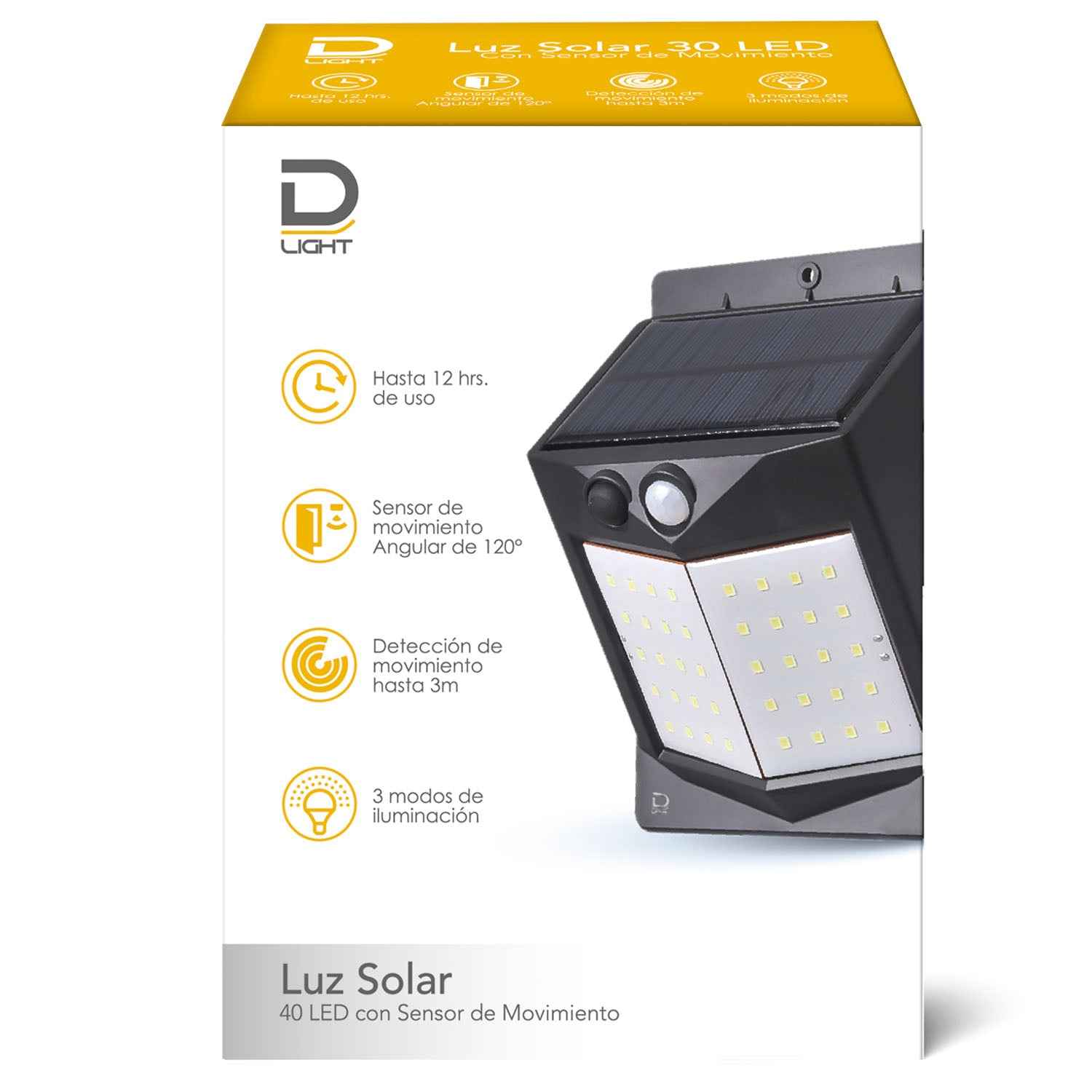 Luz Solar 40 Leds | Datacom