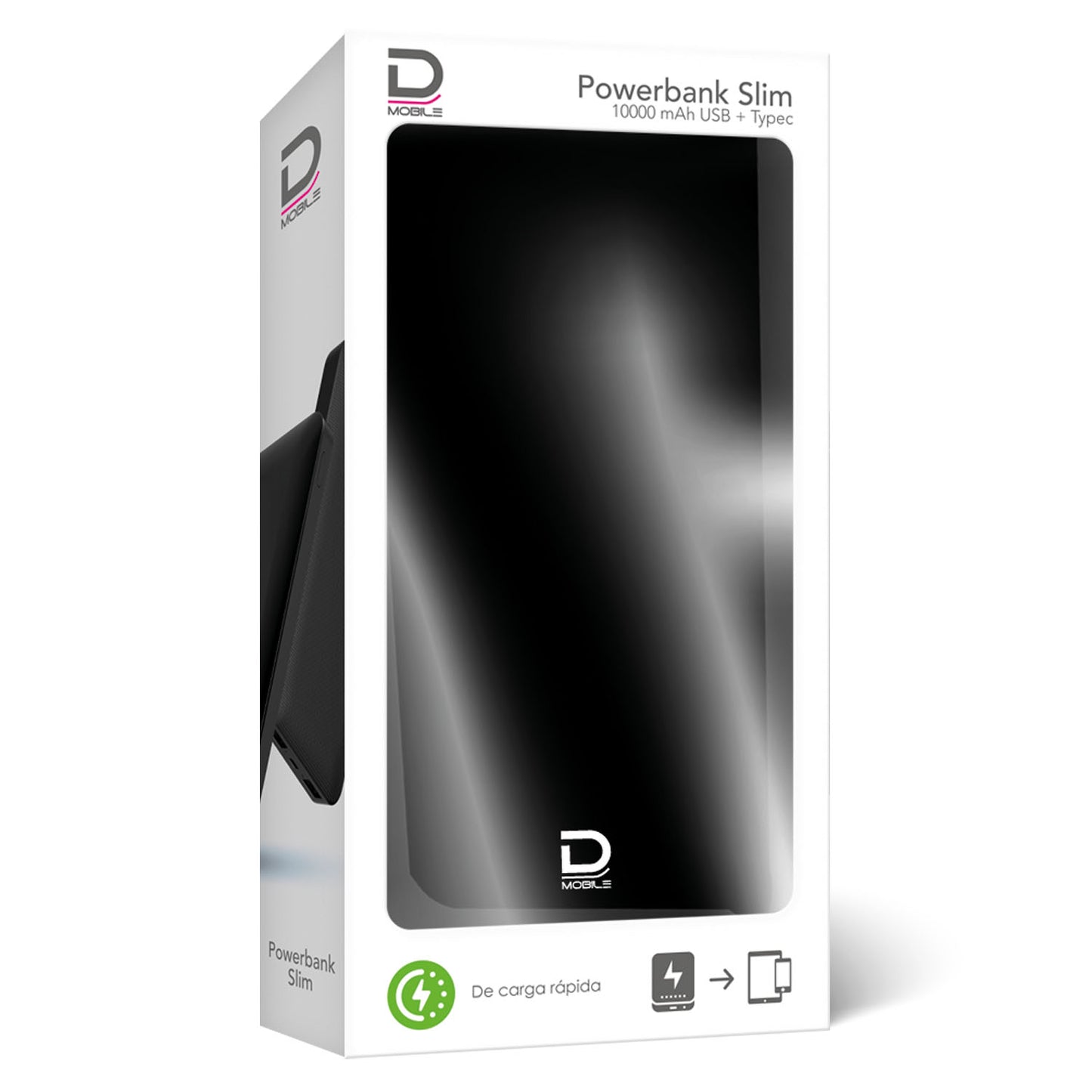 Powerbank Slim PD 10000Mah USB + Type C 2.1A | Datacom