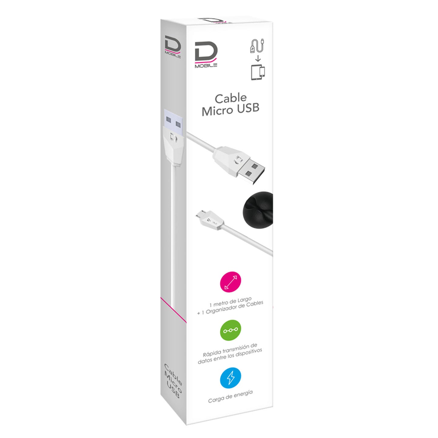 Cable Microbús 2A Blanco 1 metro | Datacom