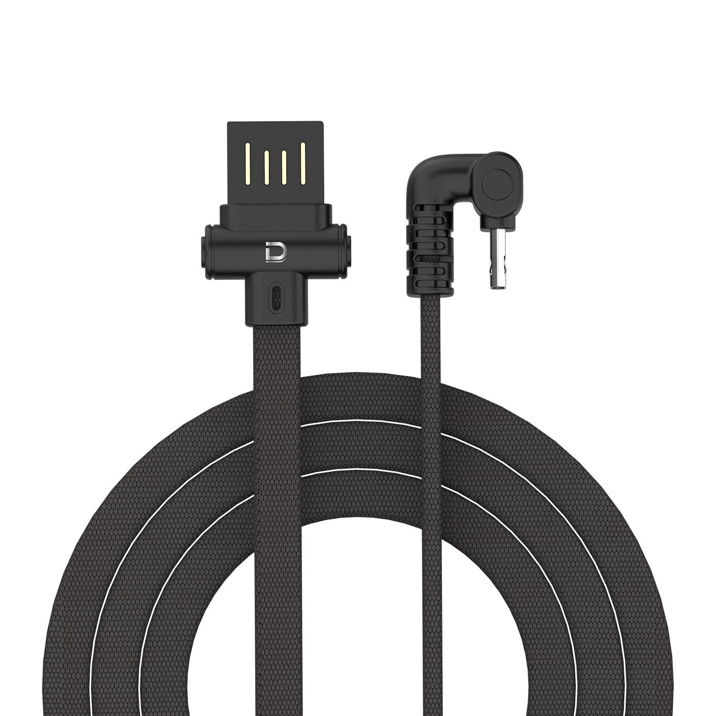 Cable Microbús 2.4A Negro 1 metro | Datacom