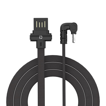 Cable Microbús 2.4A Negro 1 metro | Datacom