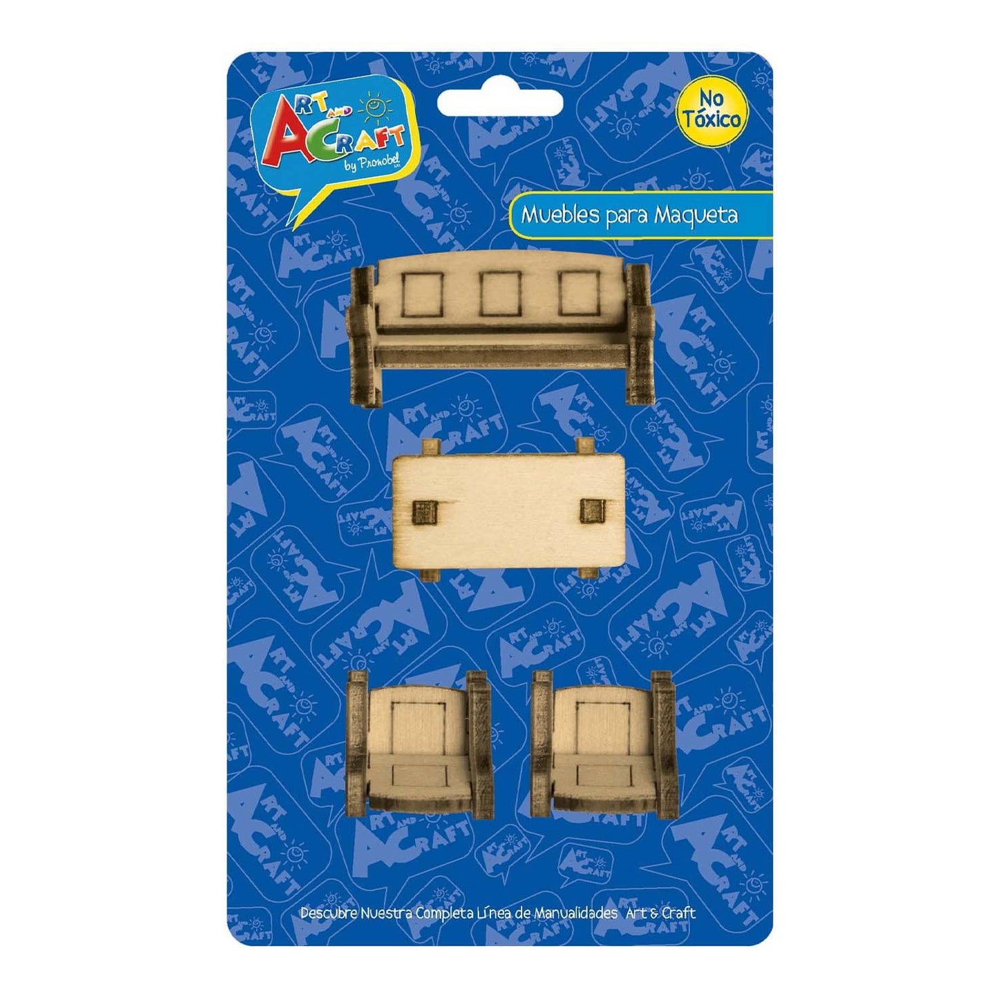 Muebles para Maqueta Living 4 Piezas Art & Craft