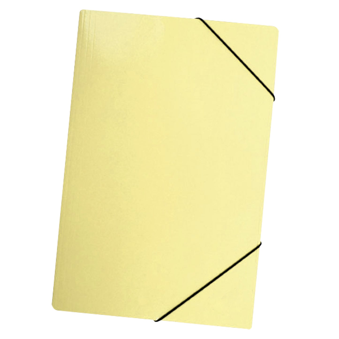 Carpeta Con Elástico Oficio Cartulina Amarillo Pastel | Lavoro