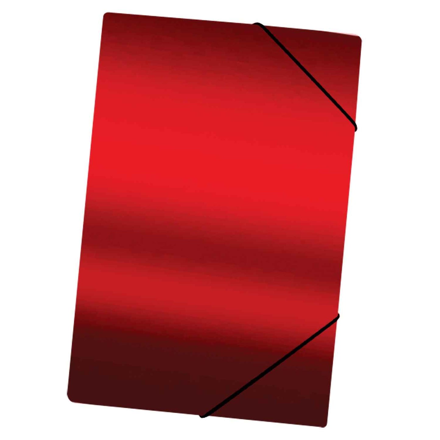Carpeta Con Elástico Oficio Cartulina Rojo Metal | Lavoro