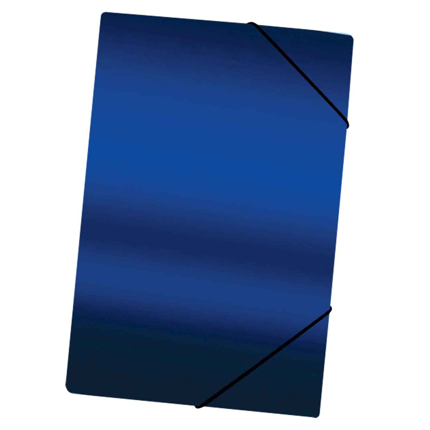 Carpeta Con Elástico Oficio Cartulina Azul Metal | Lavoro