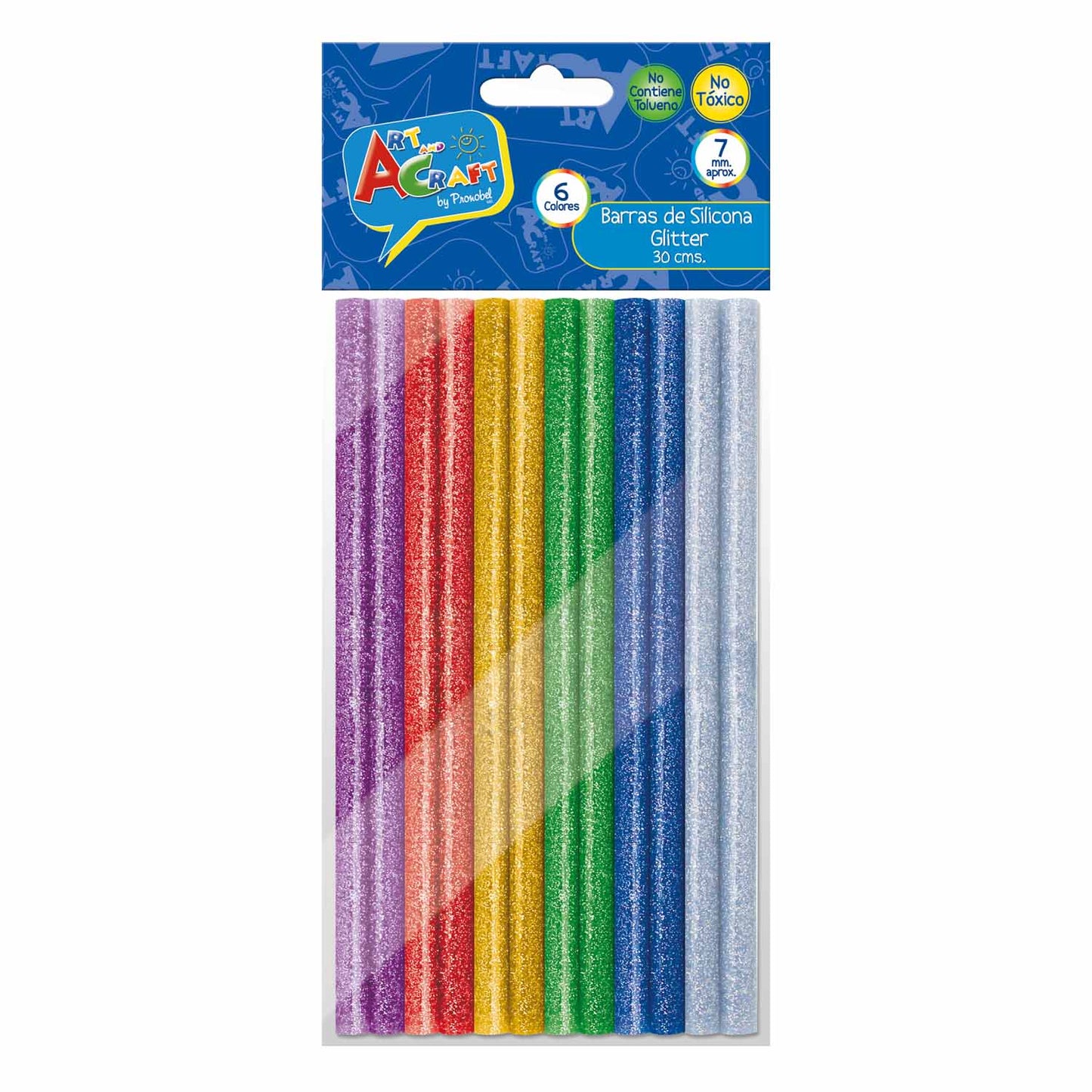 Adhesivo En Barra Silicona 12 unidades Glitter | Art & Craft