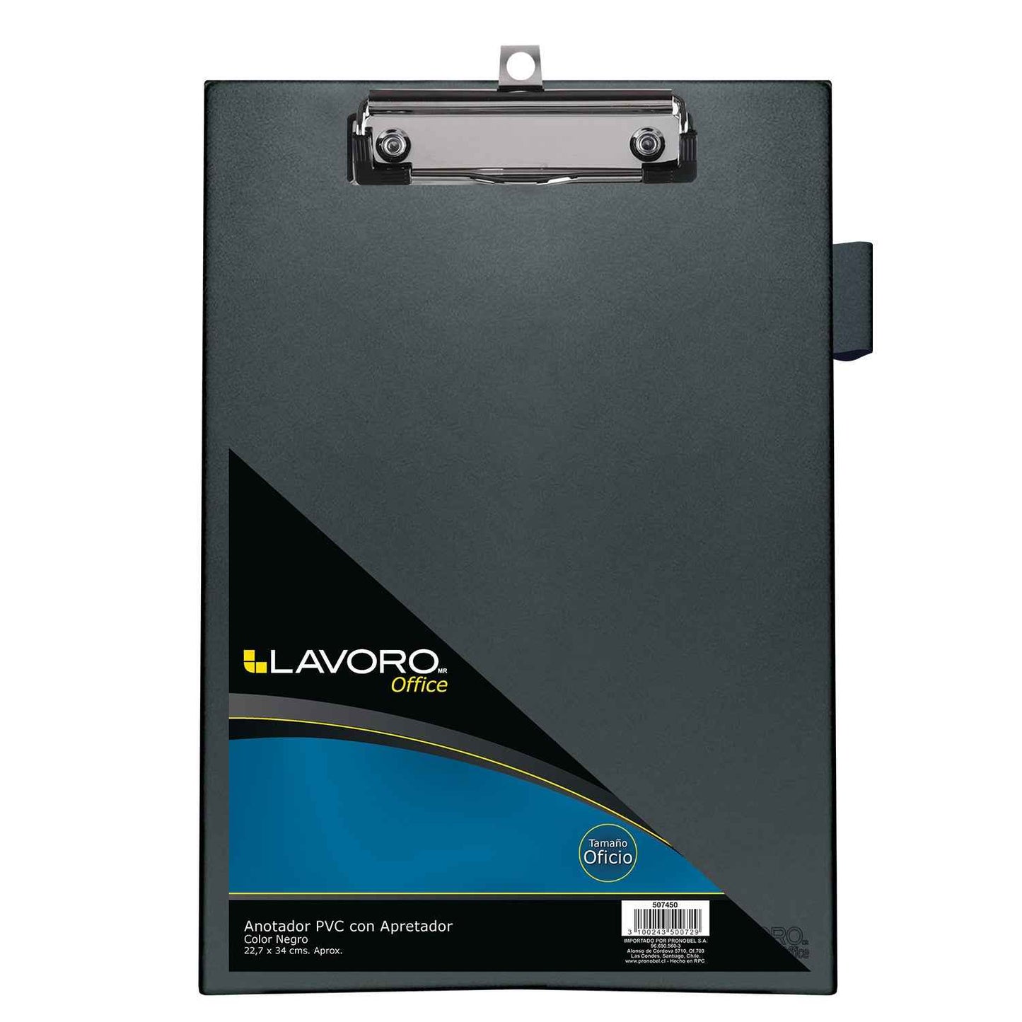 Anotador Simple PVC Oficio Negro | Lavoro