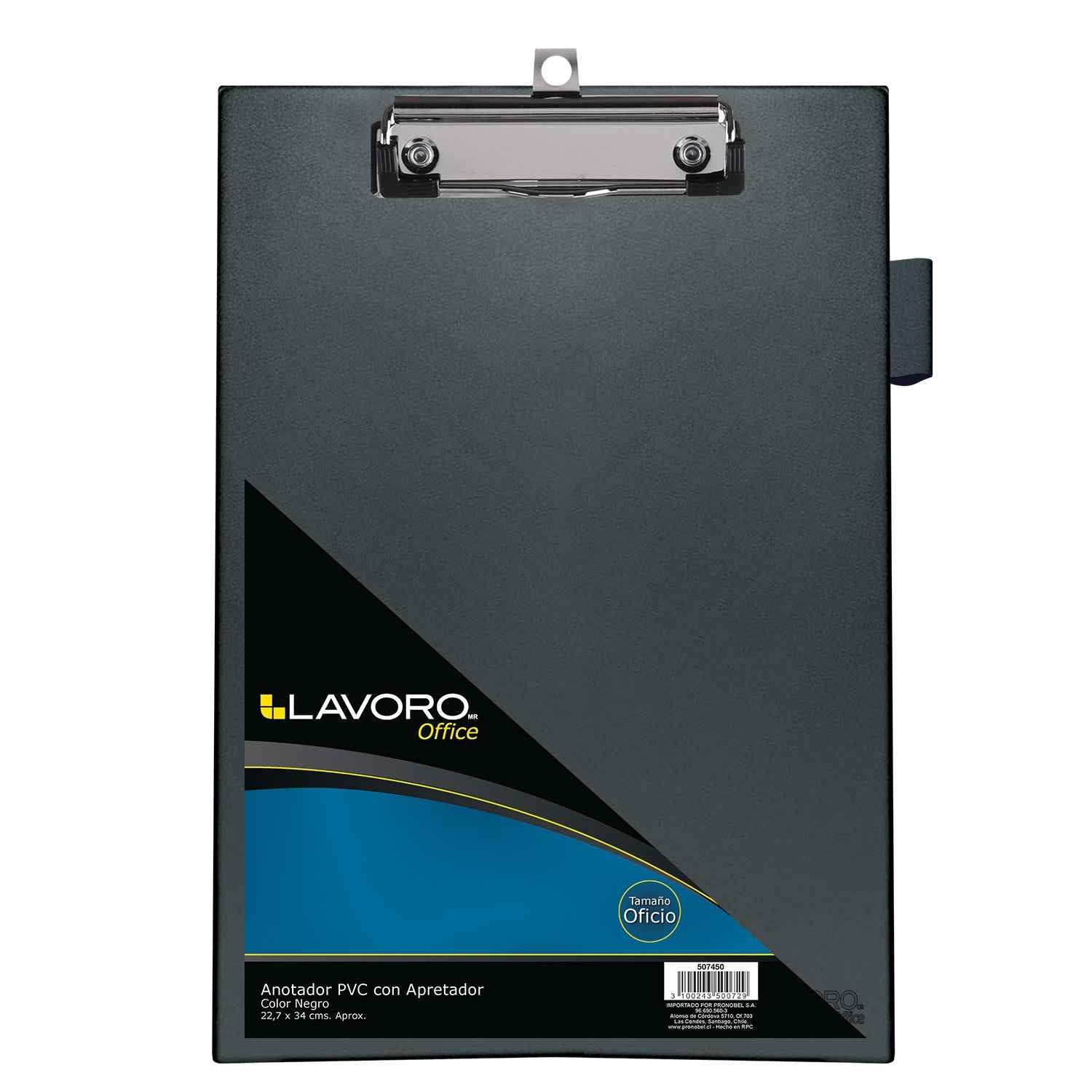 Anotador Simple PVC Oficio Negro | Lavoro
