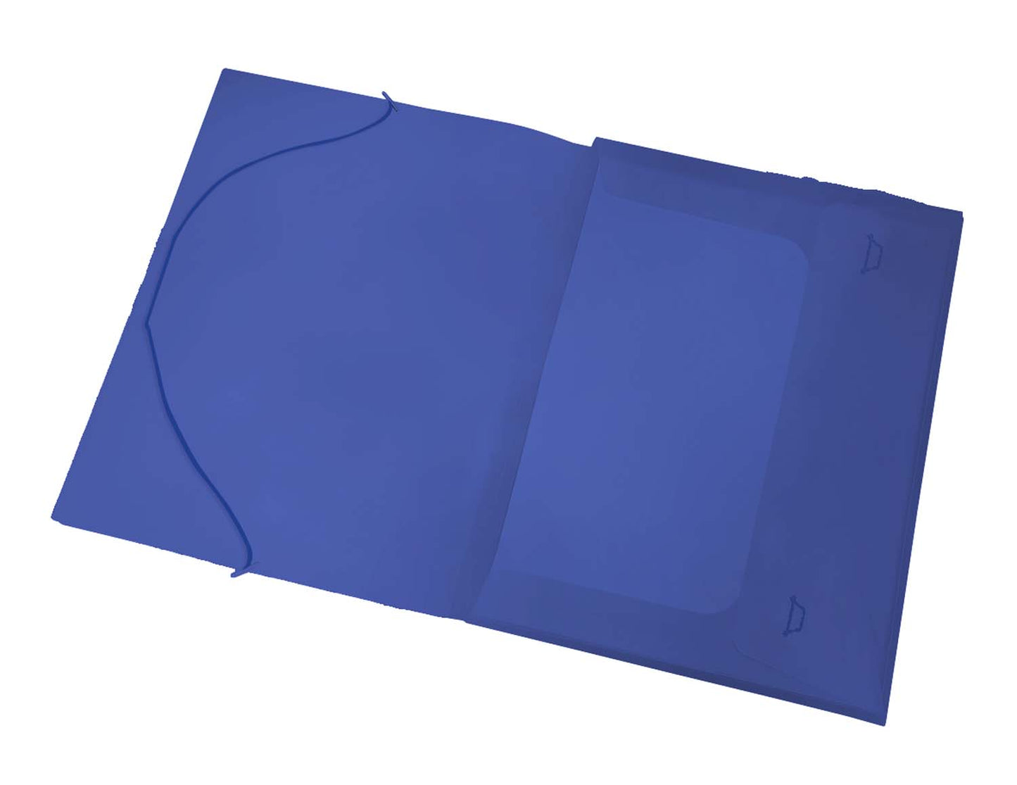 Carpeta Caja con Elástico Oficio Azul | Lavoro