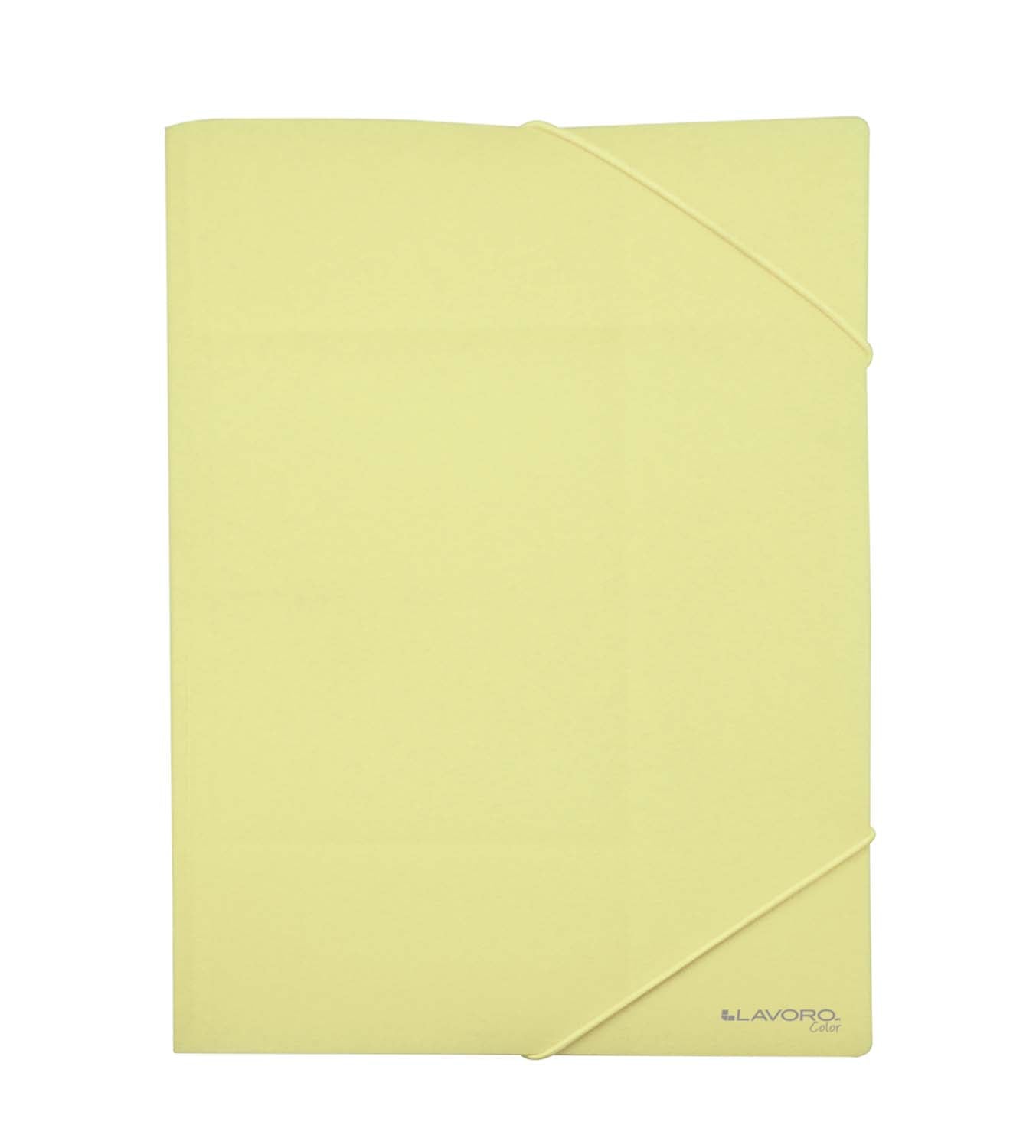 Carpeta con Elástico Oficio Amarillo Pastel | Lavoro