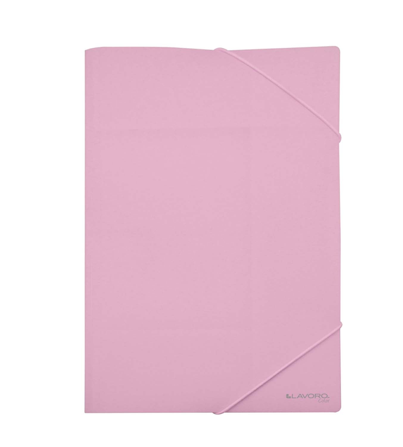 Carpeta con Elástico Oficio Rosa Pastel | Lavoro